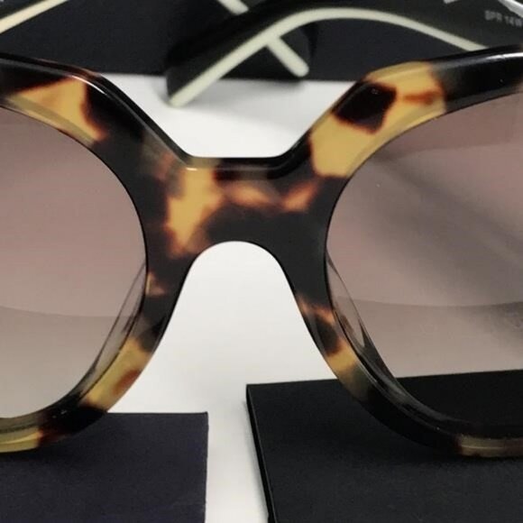 New Authentic Prada Cat Eye Sunglasses PR 14WS – Tortoise & Powder Frame - Picture 3 of 13